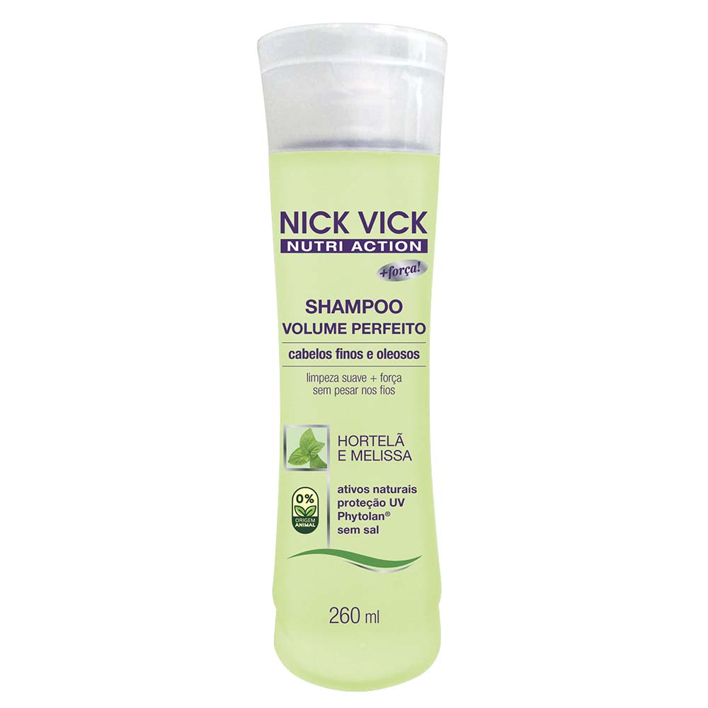 Shampoo Disciplinador Volume Perfeito Nutri-Hair Nick & Vick 260ml