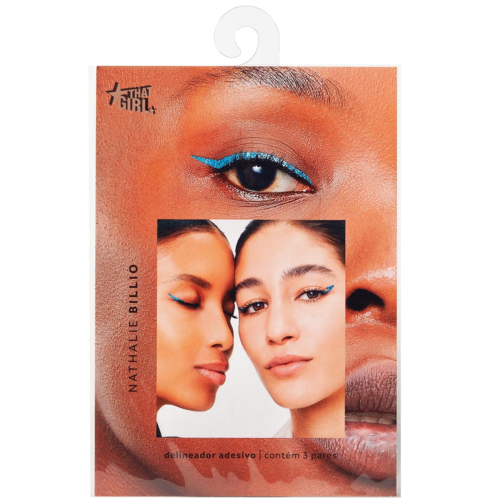 Delineador Adesivo That Girl & Nathalie Billio Azul Gatinho