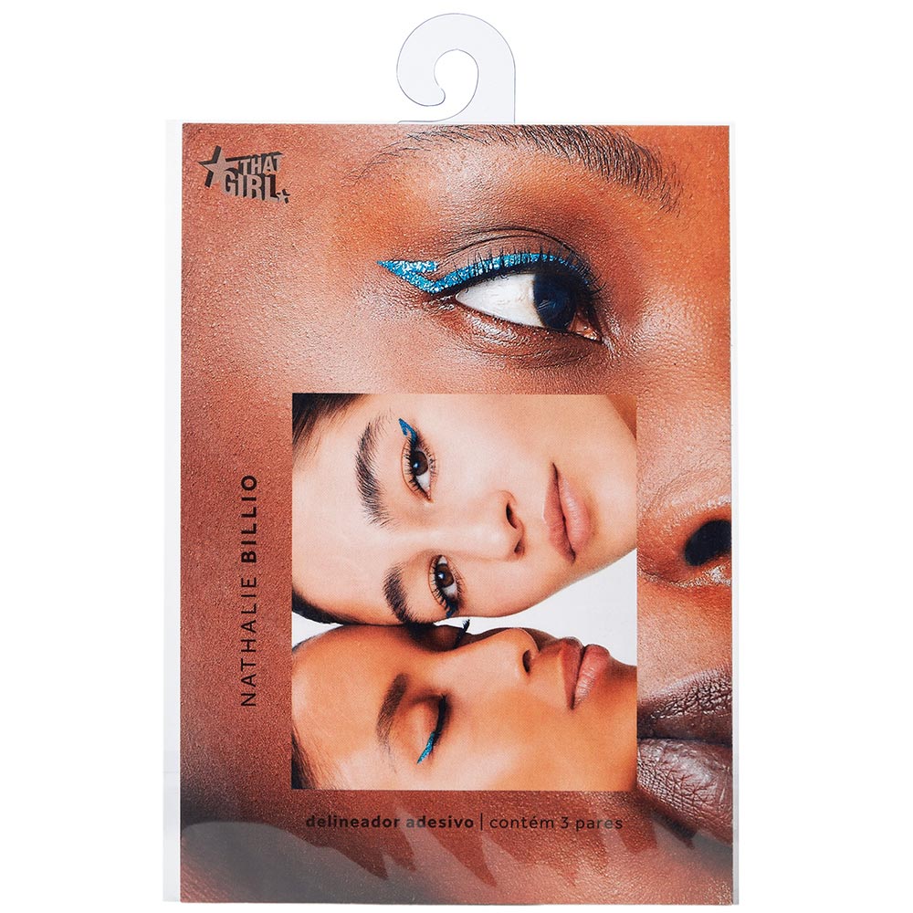 Delineador Adesivo That Girl & Nathalie Billio Azul Vazado