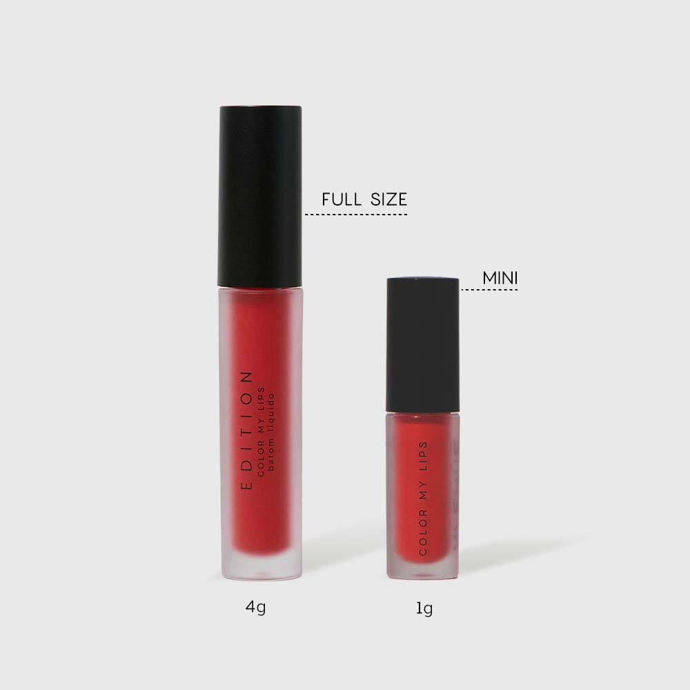 Batom Líquido Oceane Edition Mini Color My Lips Vermelho