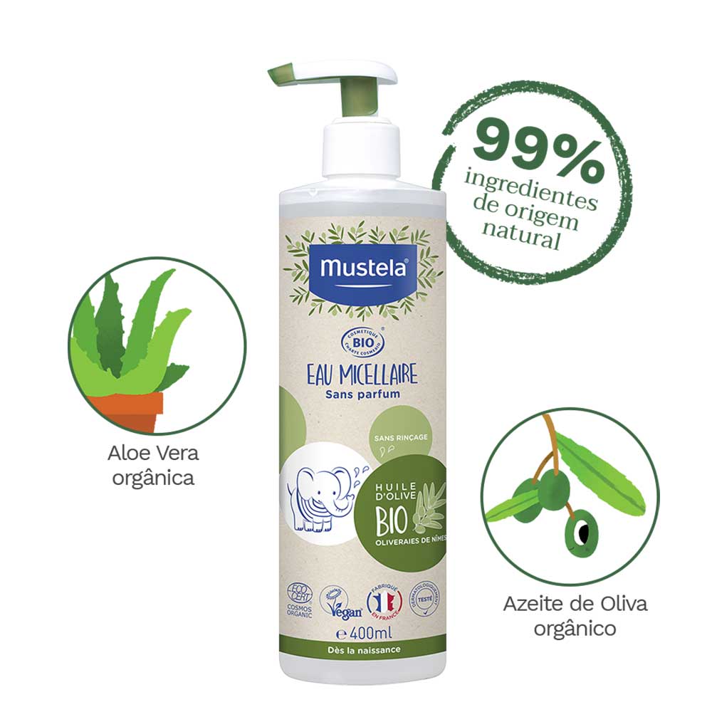 Água Micelar Mustela BIO 400ml