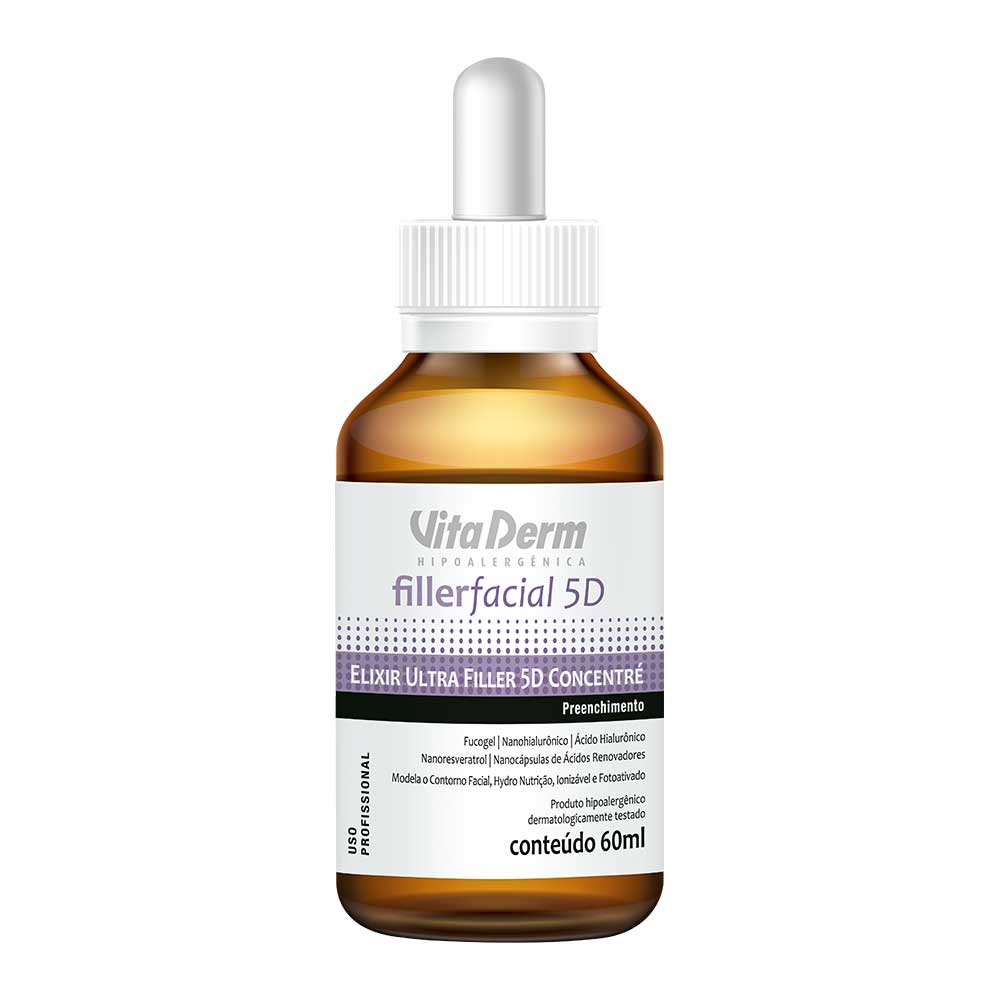 Elixir Ultra Filler 5d Concentré Vita Derm – Filler Facial Profissional 60ml