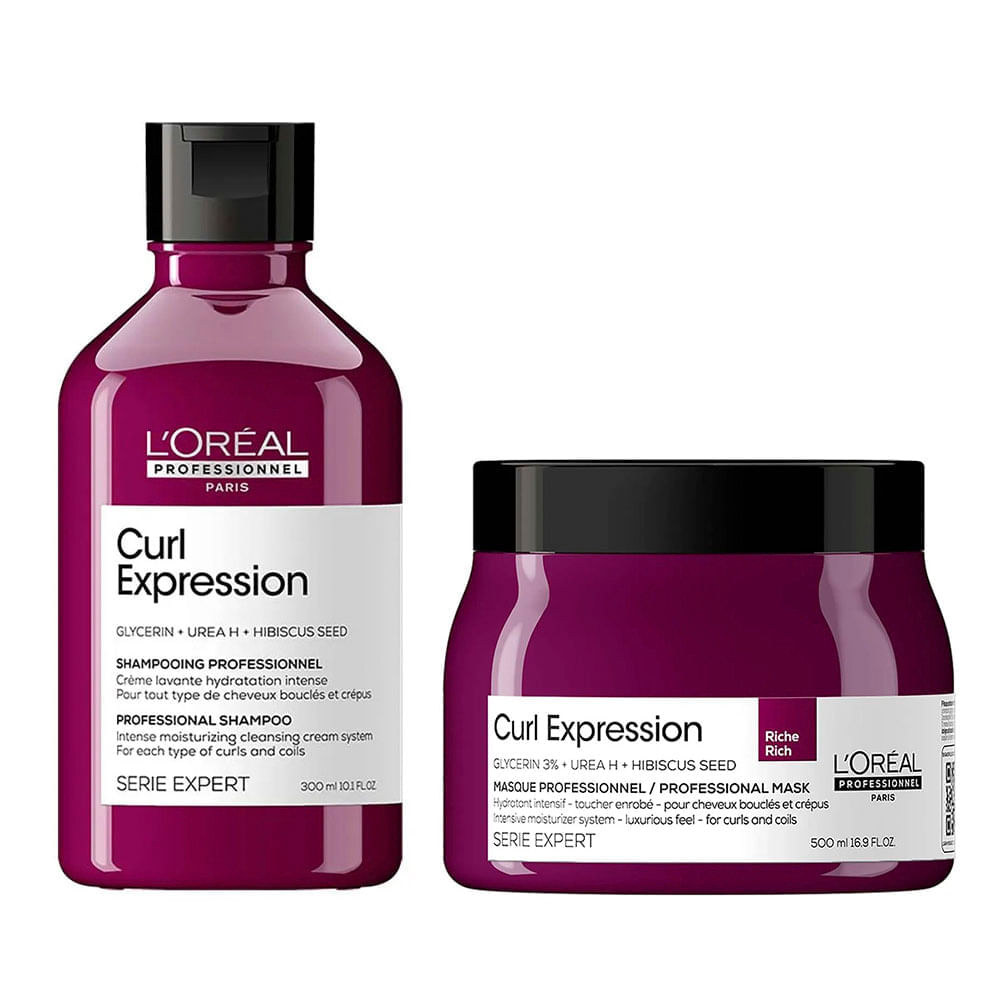 L’oréal Professionnel Curl Expression Serie Expert Kit – Shampoo + Máscara Rich