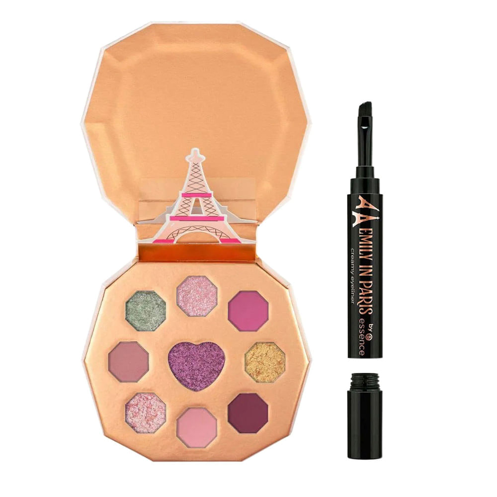 Emily In Paris by Essence Kit Paleta de Sombras + Delineador