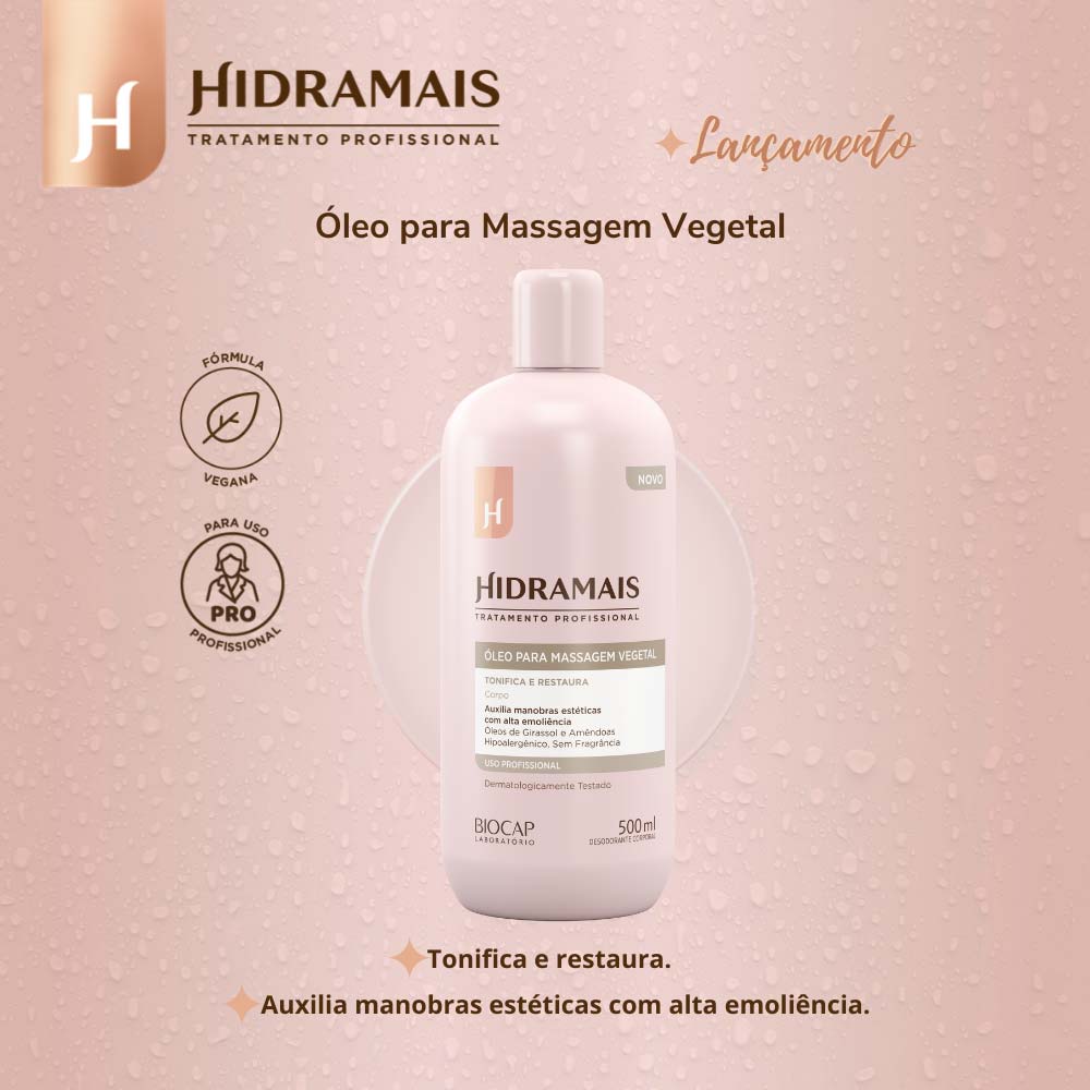 Óleo para Massagem Vegetal Hidramais 500ml