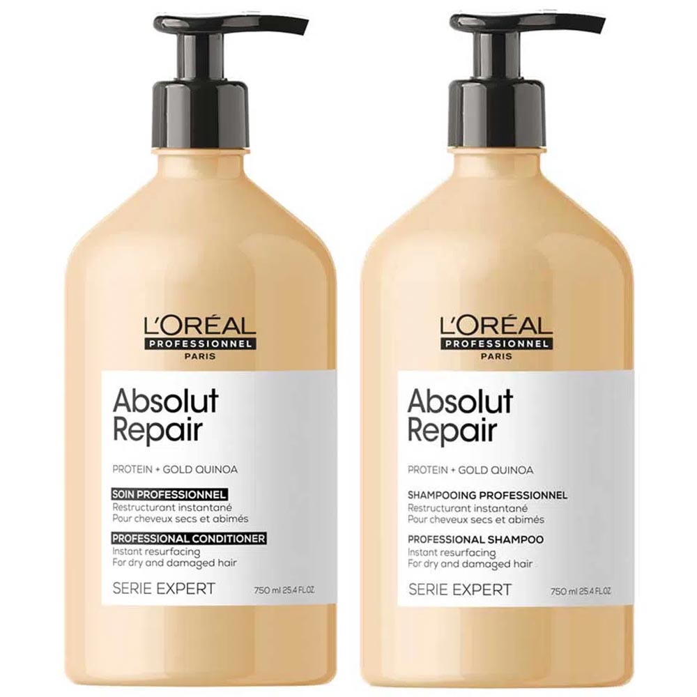 L'oréal Professionnel Absolut Repair Gold Quinoa + Protein Kit – Shampoo + Condicionador