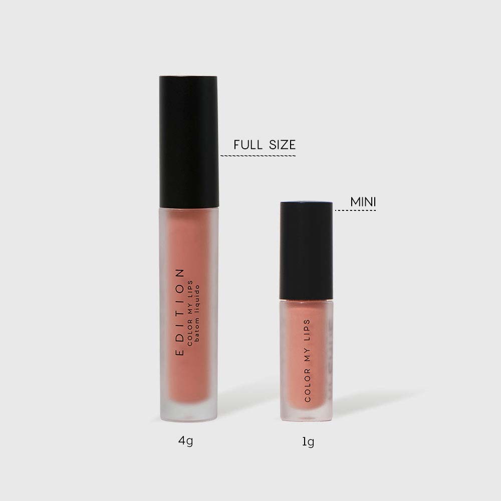 Batom Líquido Oceane Edition Mini Color My Lips Nude