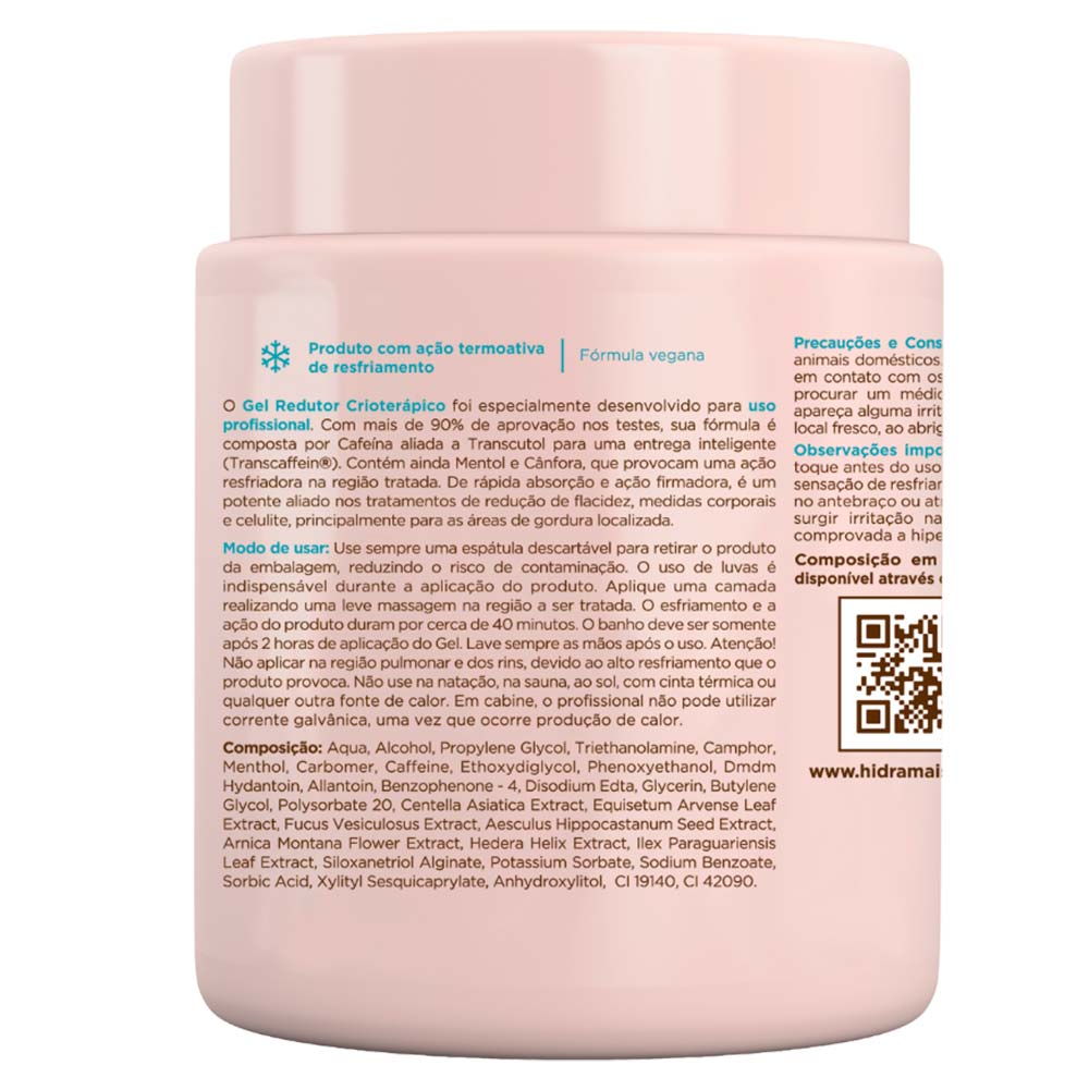 Gel Redutor Hidramais Crioterápico 1KG