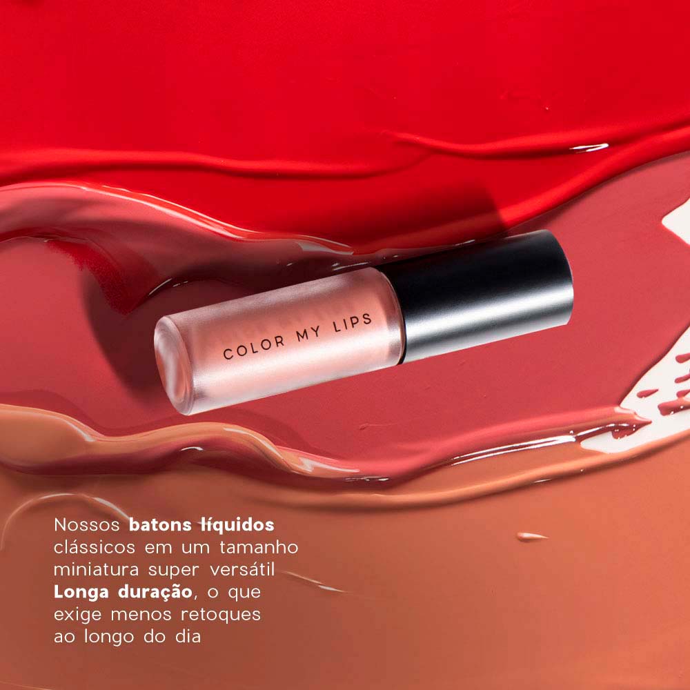 Batom Líquido Oceane Edition Mini Color My Lips Nude