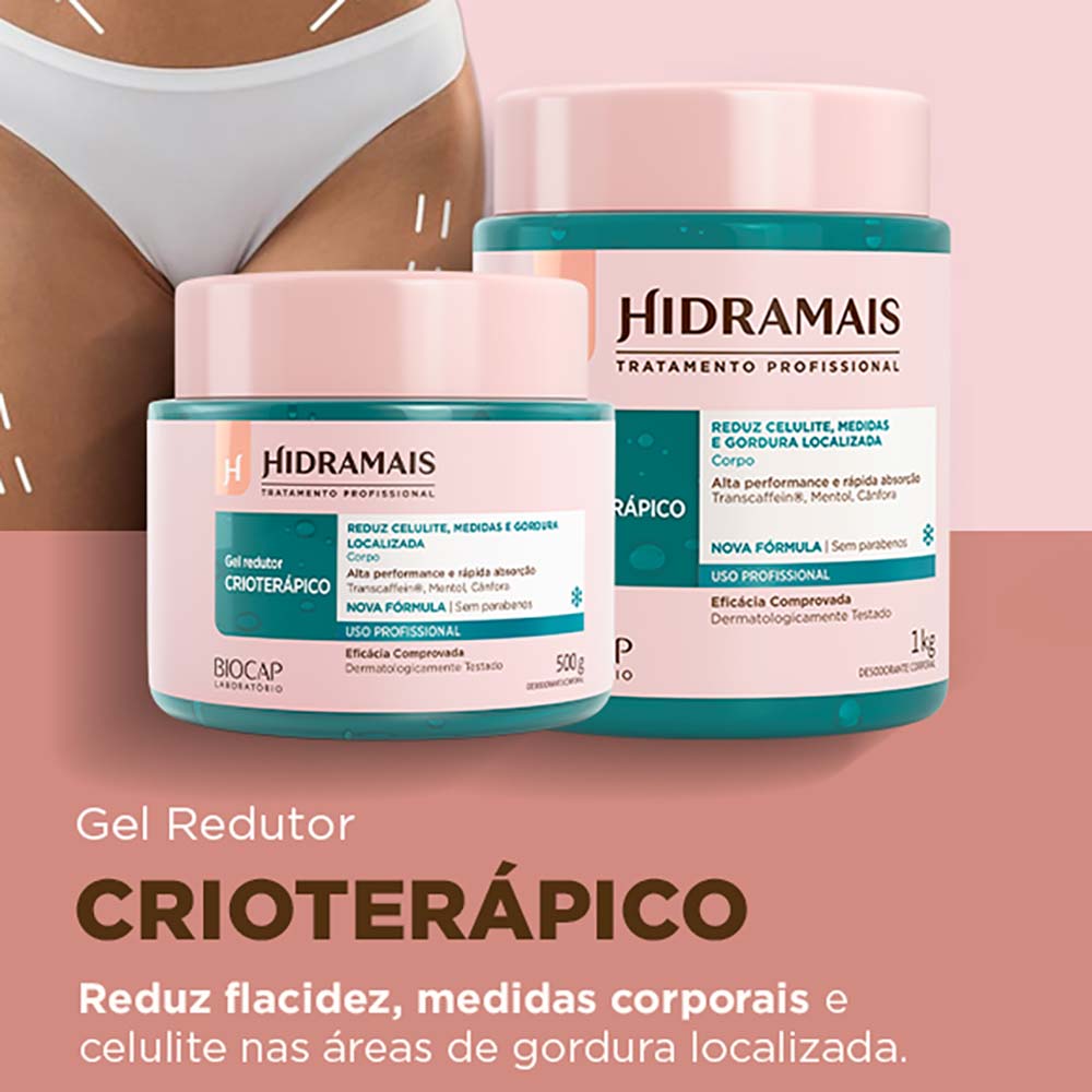 Gel Redutor Hidramais Crioterápico 1KG