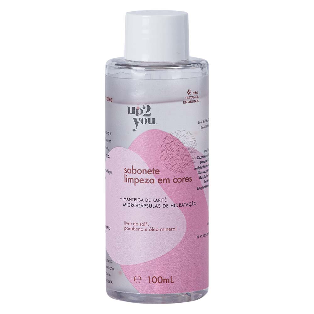Sabonete Líquido Up2you Limpeza Em Cores Travel Size 100ml