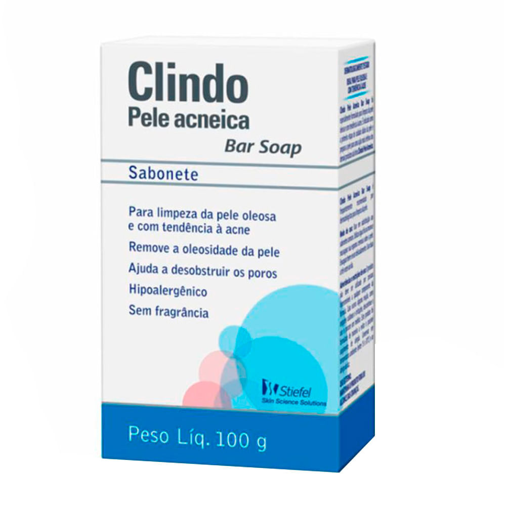 Sabonete Em Barra Clindo Pele Acneica Bar Soap 100g