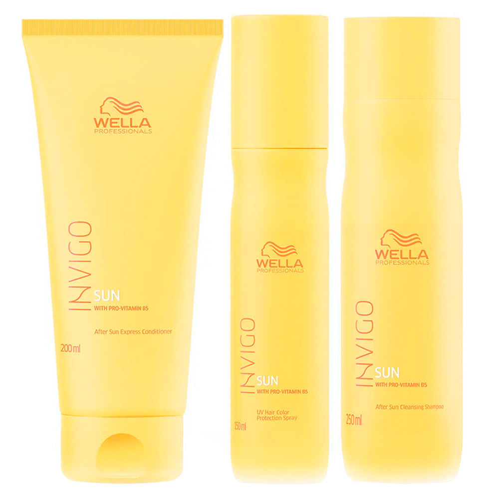 Wella Professionals Invigo Sun Kit Shampoo + Condicionador + Leave In