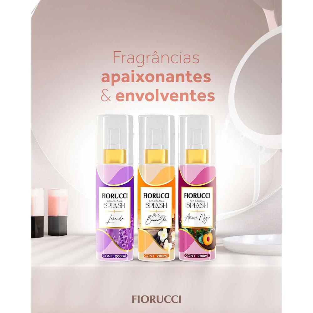 Body Splash Fiorucci Ameixa Negra Perfume Corporal 200ml