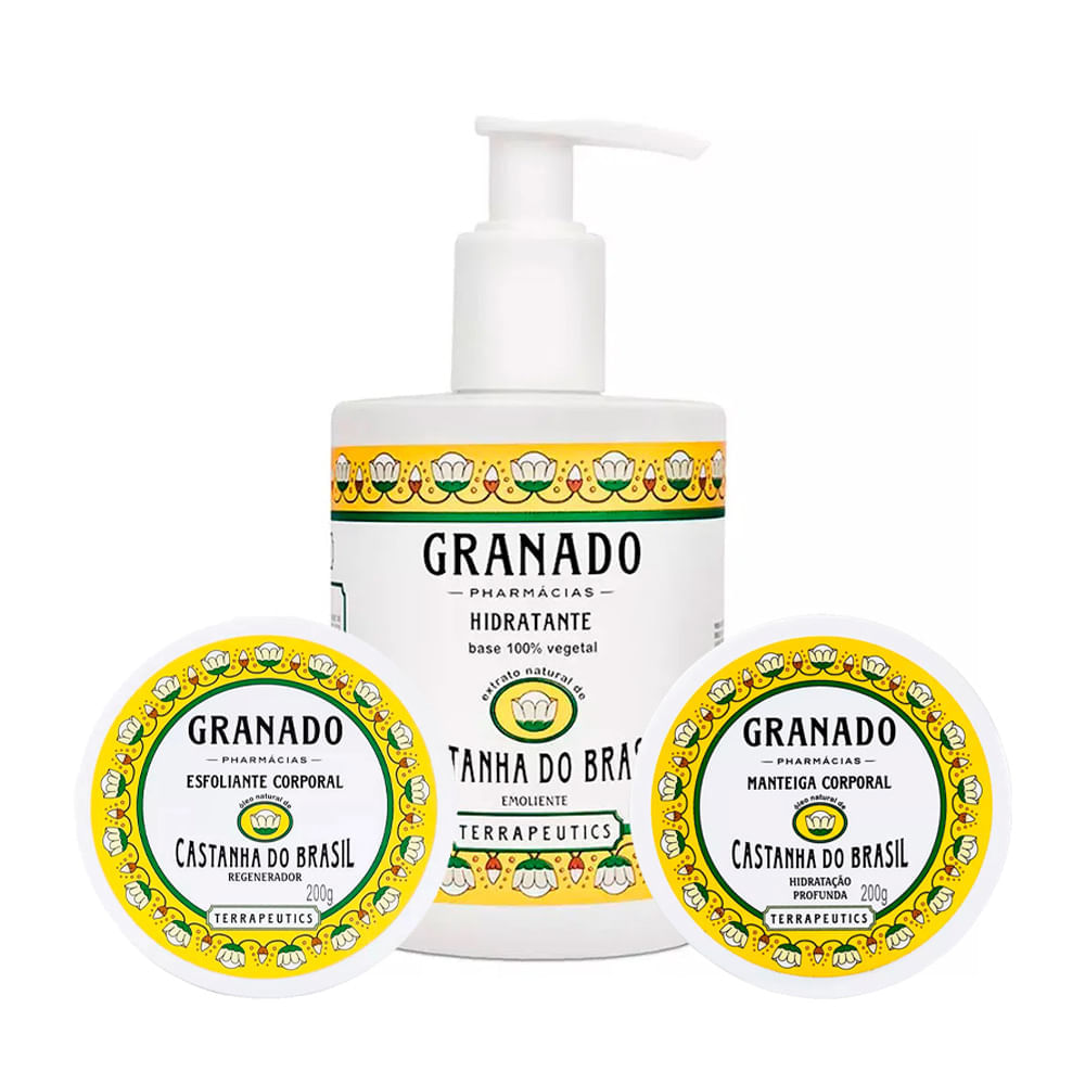 Granado Castanha do Brasil Kit Esfoliante + Hidratante + Manteiga Corporal