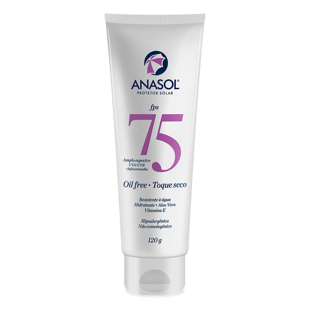 Protetor Solar Anasol Oil Free Fps75 120g