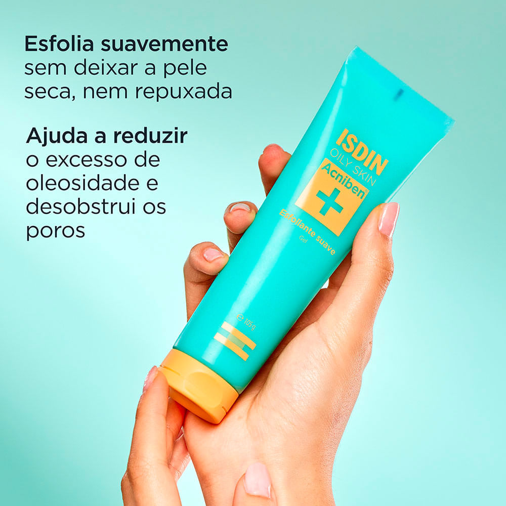 Gel Facial Esfoliante Com Micropatículas de Celulose Acniben 105g