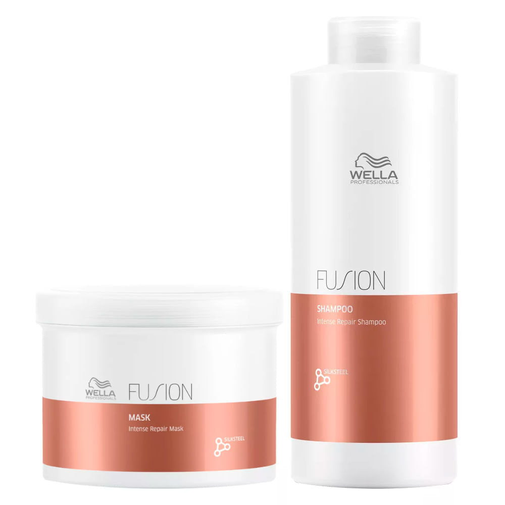Kit Wella Professionals Fusion Shampoo + Máscara Tamanho Profissional