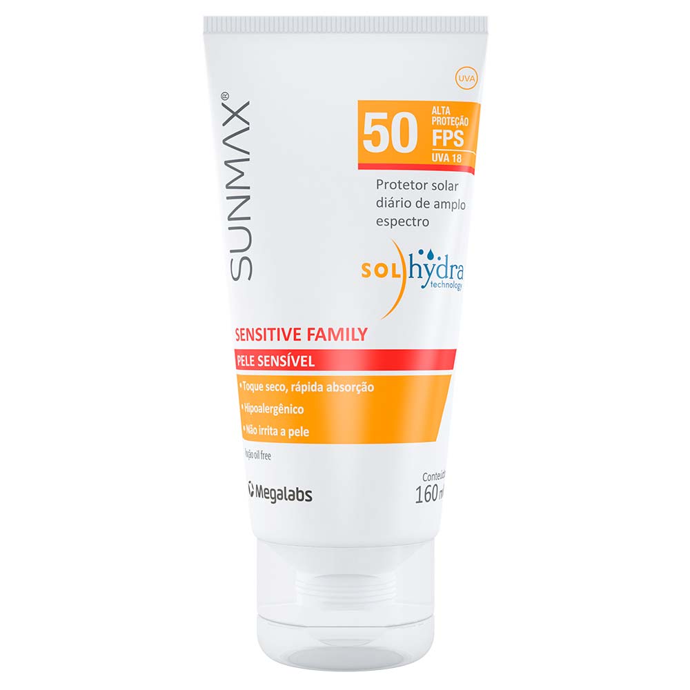 Sensitive FPS50 Sunmax Protetor Solar 160ml