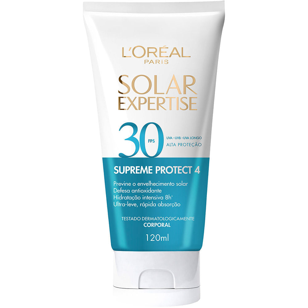 Protetor Solar Corporal L'Oréal Paris Solar Expertise Supreme Protect 4 FPS30 120ml
