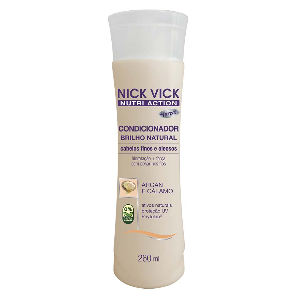 Nick & Vick Nutri-hair Brilho Natural Condicionador Iluminador 260ml