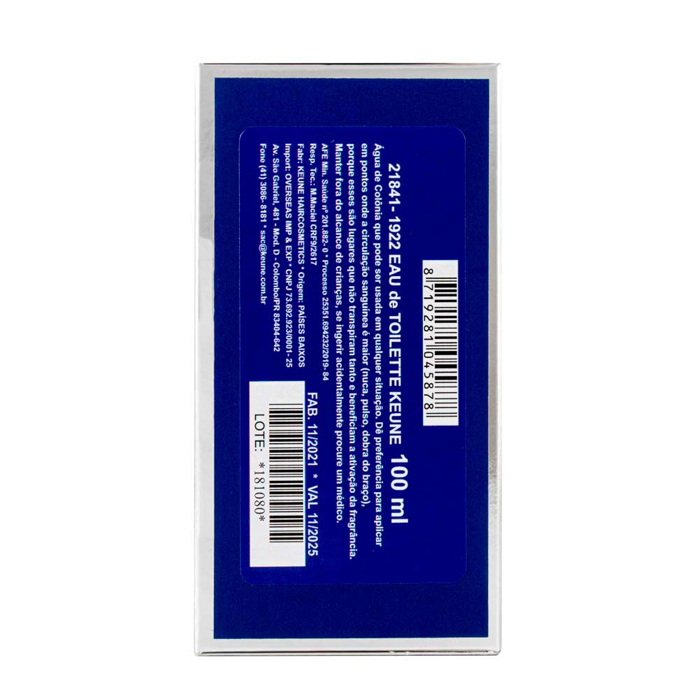 1922 By J.M. Keune Perfume Masculino EDT 100ml