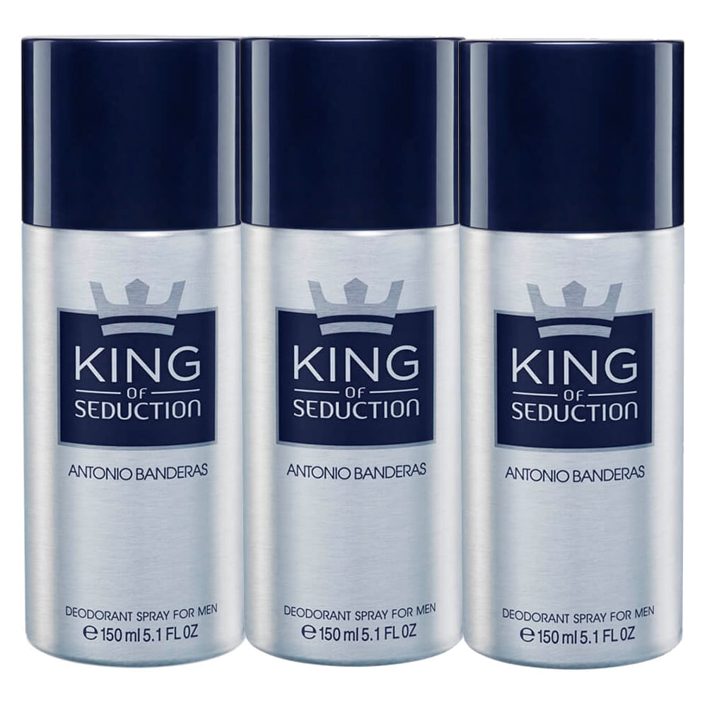 Kit King of Seduction Desodorante Banderas Desodorante Masculino