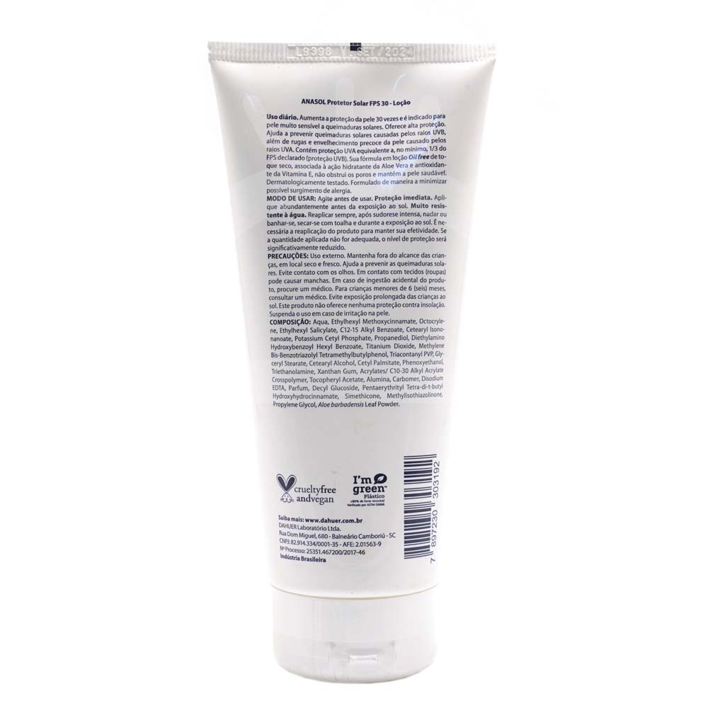 Protetor Solar Loção FPS30 Anasol 200g