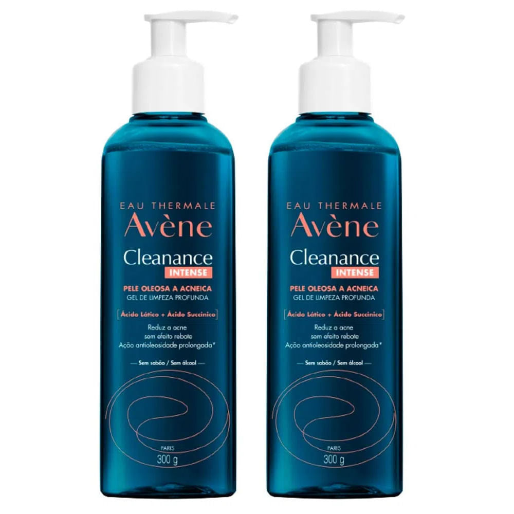 Avène Cleanance Intense Kit com 2 Unidades Gel de Limpeza Facial 300g