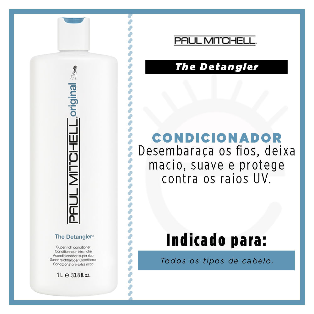 Paul Mitchell The Detangler Condicionador Tamanho Profissional 1L