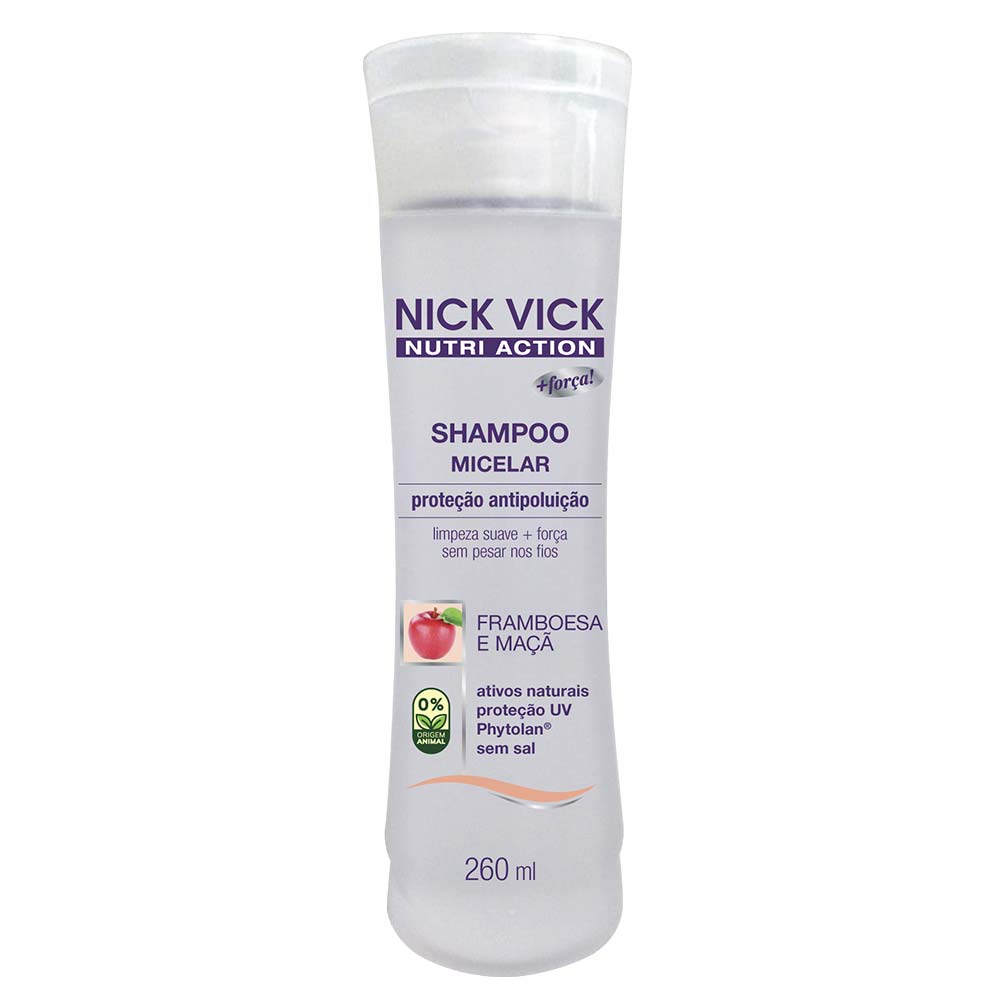 Shampoo Anti-resíduos Micelar Nick & Vick 260ml