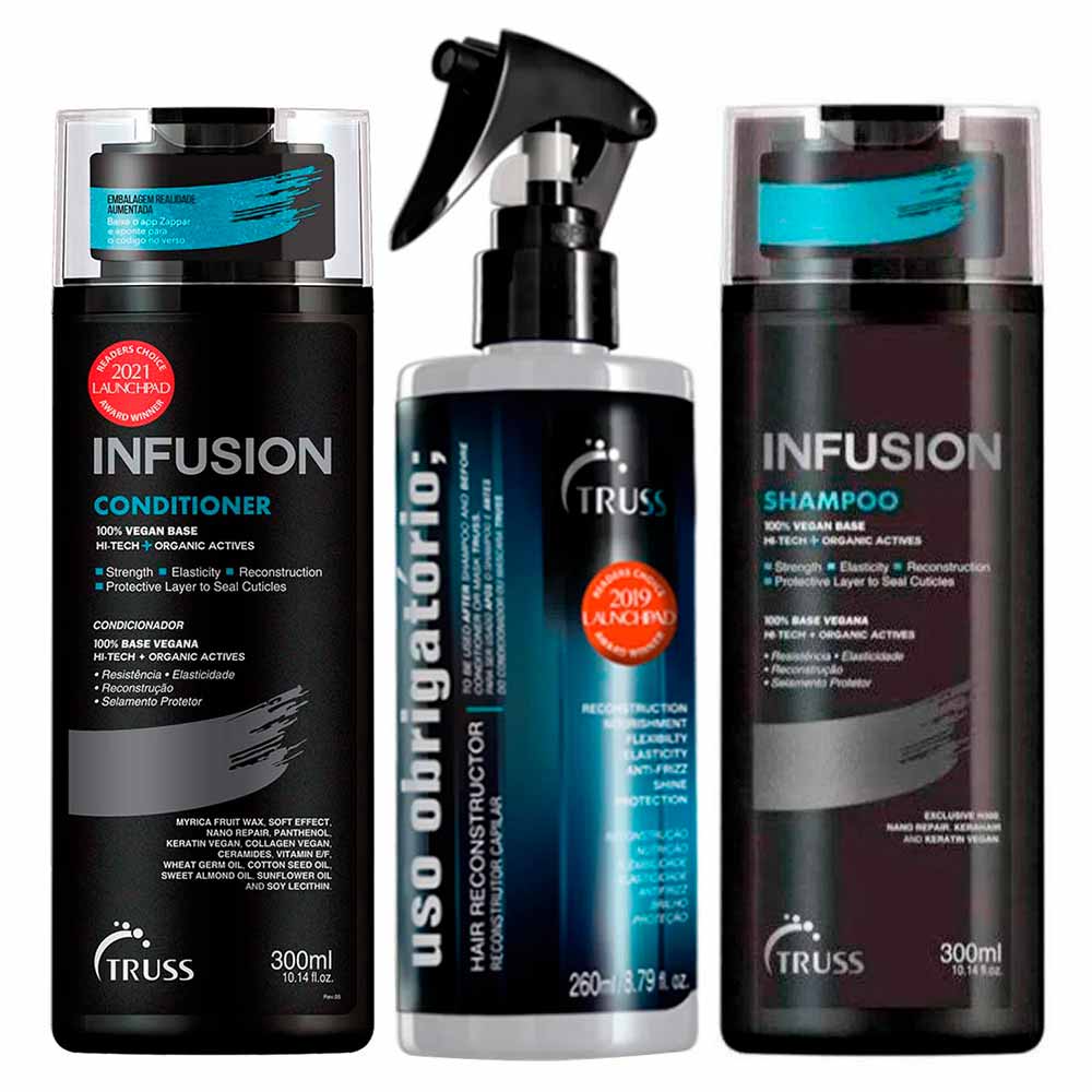 Truss Kit – Condicionador + Reconstrutor Capilar + Shampoo