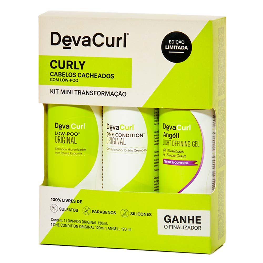 Deva Curl Low Poo Kit Shampoo + Condicionador + Gel