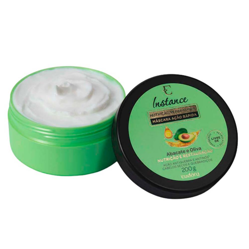 Eudora Instance Abacate e Oliva Máscara Capilar 200g