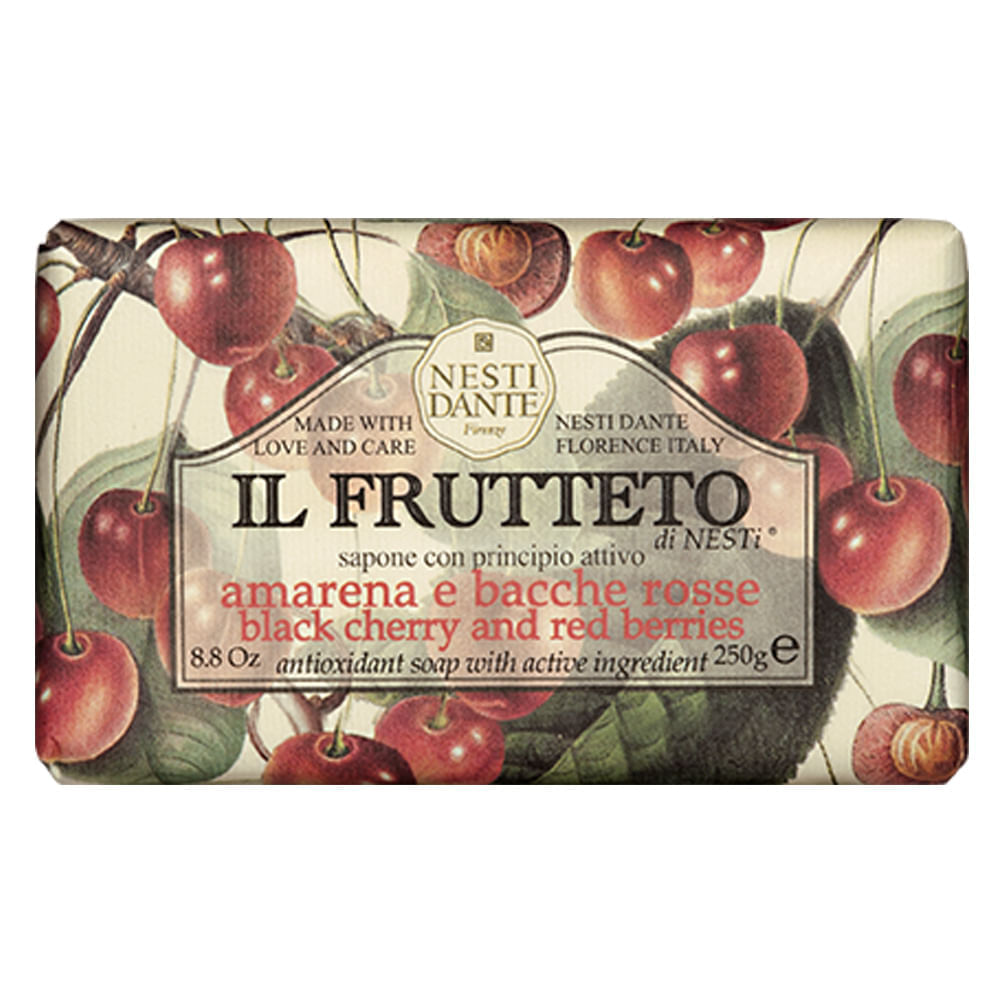 Il Frutteto Amarena E Frutas Vermelhas Nesti Dante Sabonete Antioxidante 250g