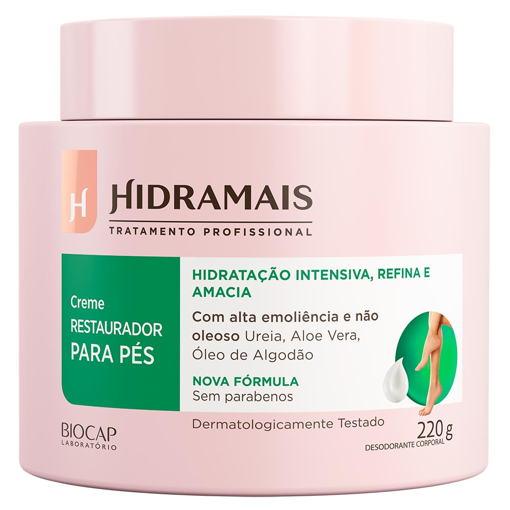 Creme Restaurador Para Os Pés Hidramais 220g