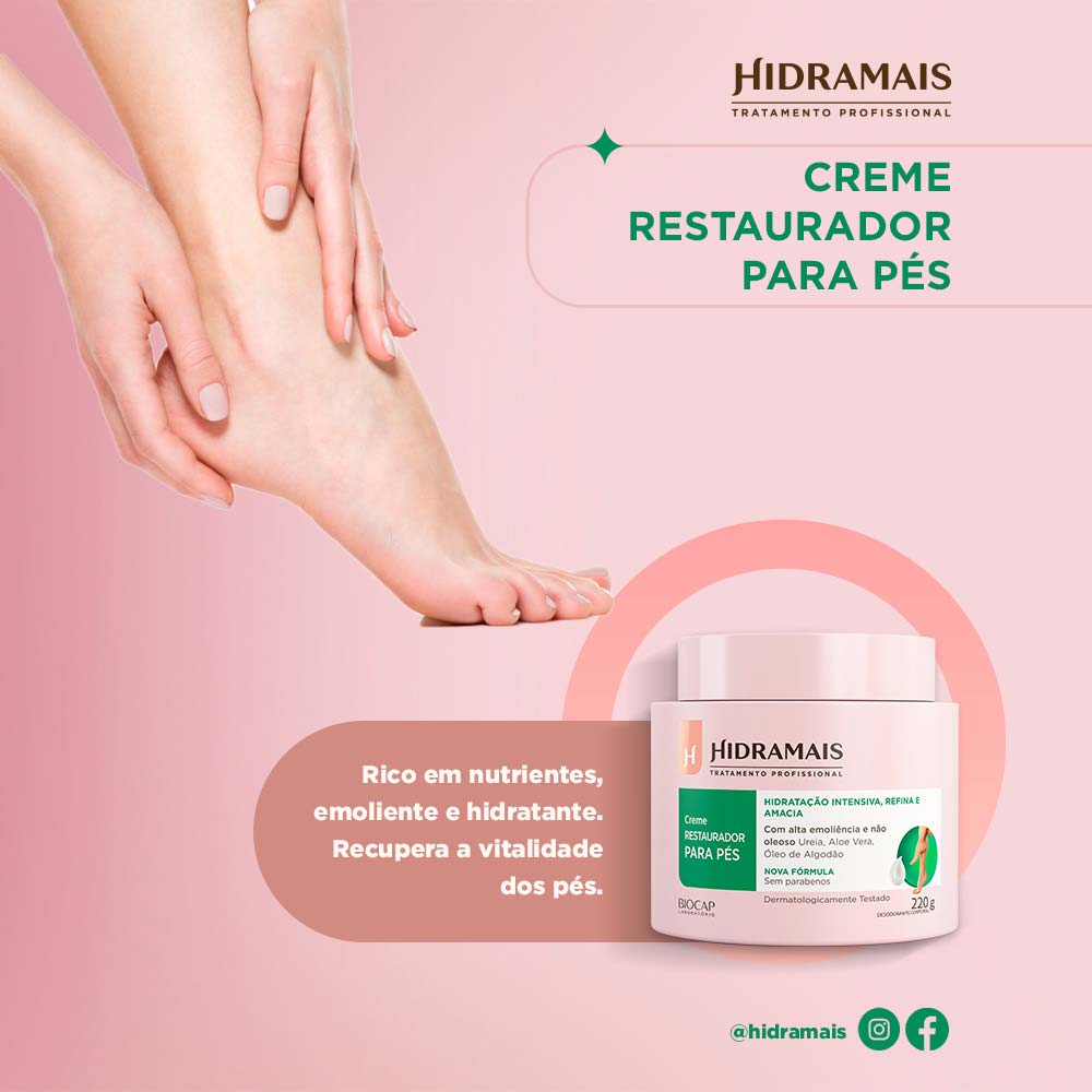 Creme Restaurador para os Pés Hidramais 220g