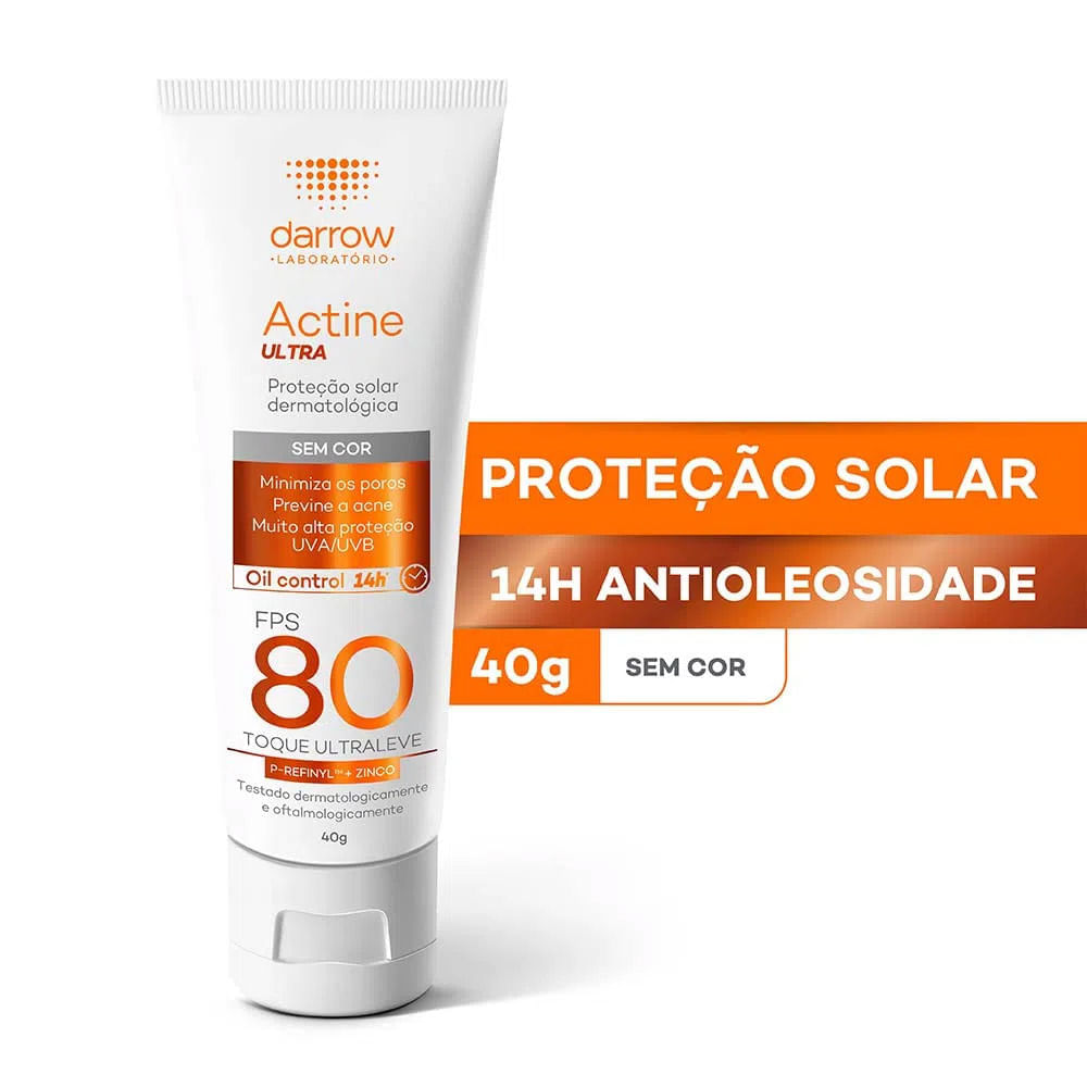 Darrow Actine Ultra Kit com 2 Unidades – Protetor Solar Facial FPS80 – 40g