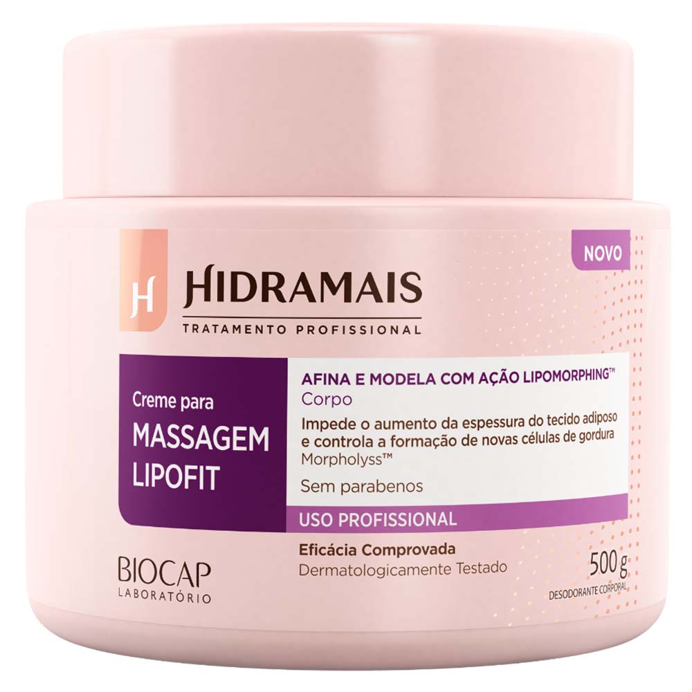 Creme para massagem Lipofit Hidramais 500g