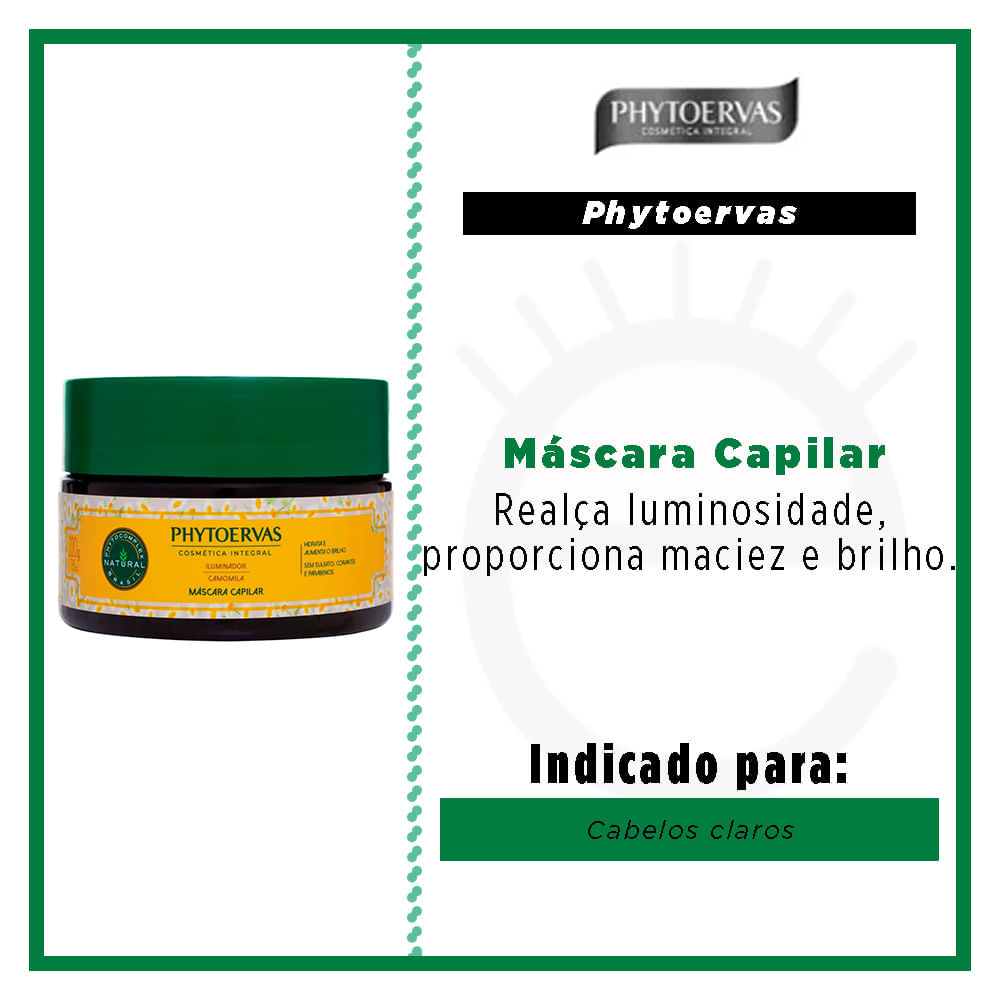 Phytoervas Iluminador Camomila – Máscara Capilar 220g