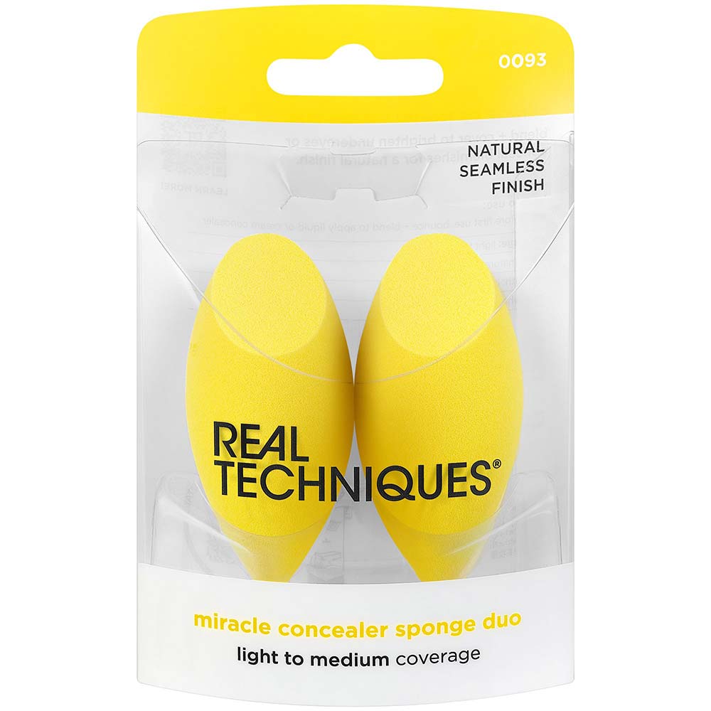 Real Techniques Miracle Concealer Sponge Duo Kit com 2 Esponjas para Corretivo