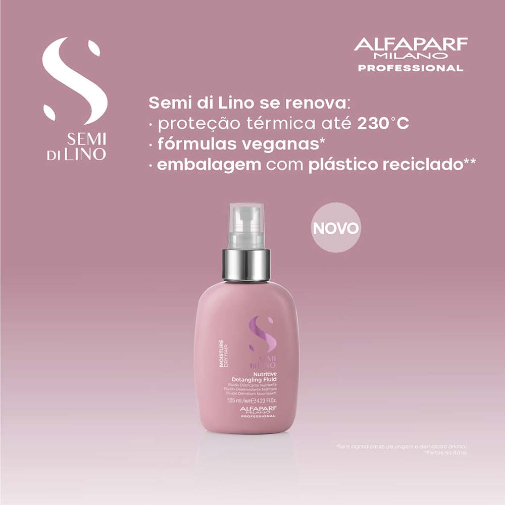 Finalizador Semi Di Lino Alfaparf Nutritive Detangling Fluid 125ml