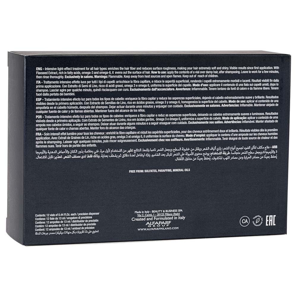 Alfaparf Milano Semi di Lino Essential Oil  Tratamento Condicionador 12x 13ml