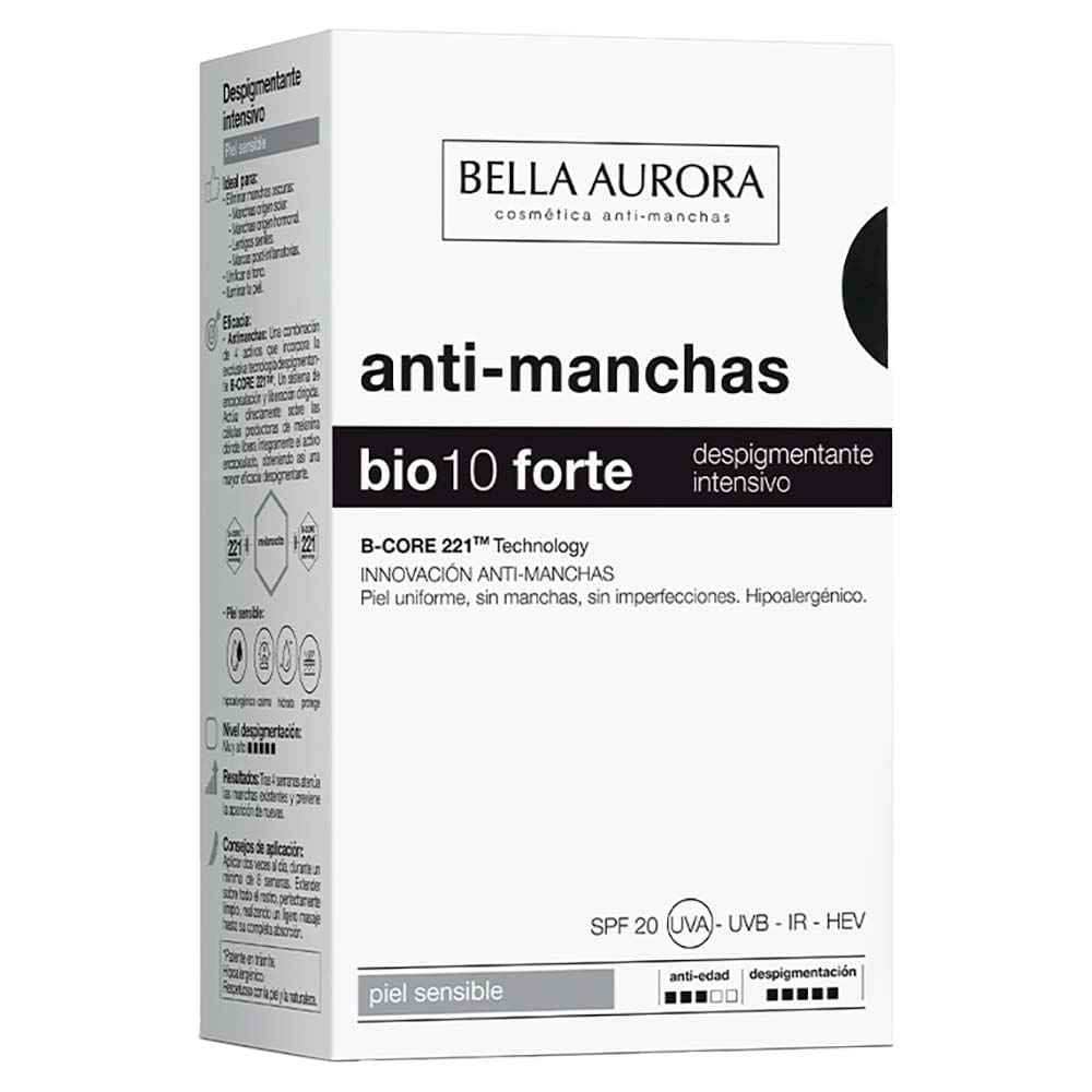 Tratamento Anti-Marcas  Bella Aurora Bio 10 Forte – Pele Sensível FPS20 30ml