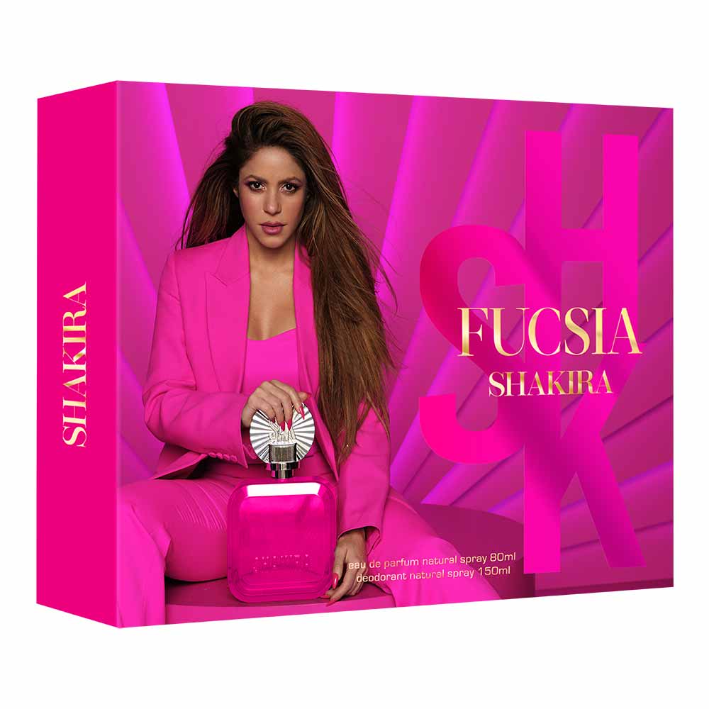 Shakira Fucsia Perfume Feminino EDP Coffret Desorante Spray