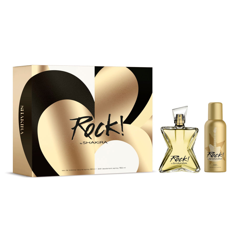 Rock By Shakira Perfume Feminino Edt + Desodorante Spray Rock! By Shakira 24h