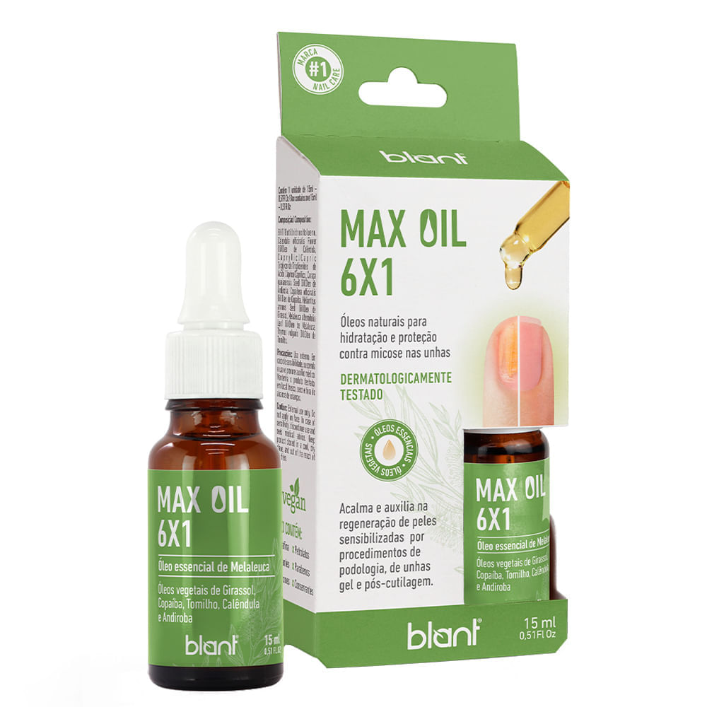 Óleo para Unhas Blant Max Oil 6x1 15ml