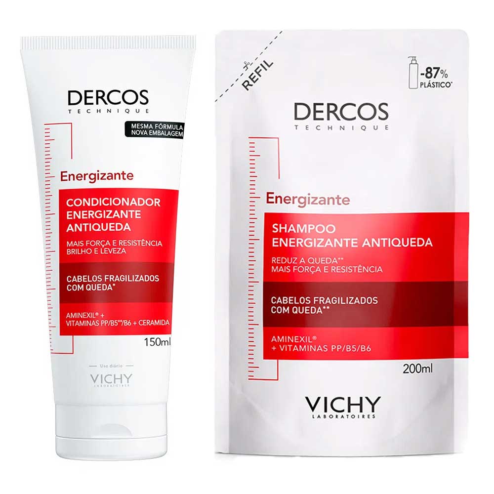 Vichy Dercos Energizante Kit Condicionador + Shampoo Refil