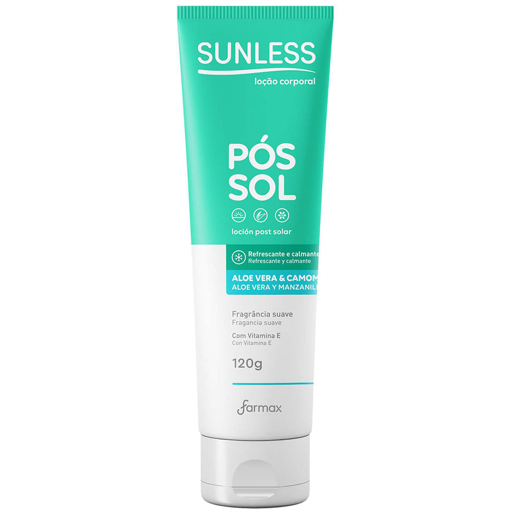 Loção Corporal Pós-sol Sunless Aloe Vera E Camomila 120g