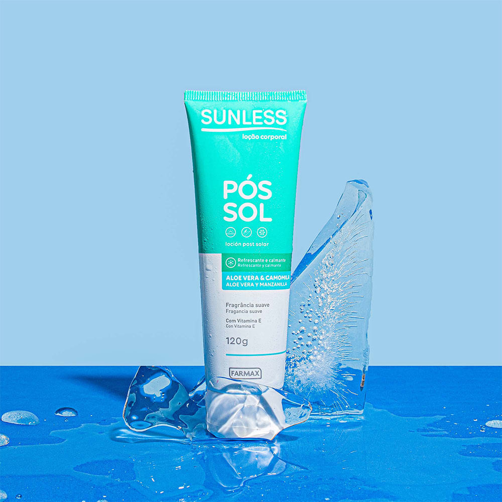 Loção Corporal Pós-Sol Sunless Aloe Vera e Camomila 120g